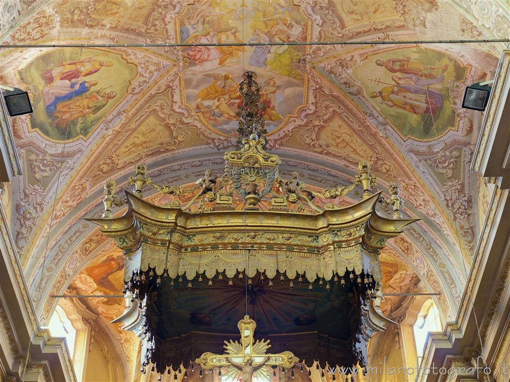 Carpignano Sesia (Novara, Italy) - Baldachin of the Church of Santa Maria Assunta